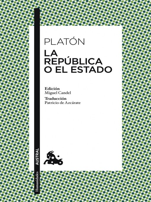 Title details for La República o El Estado by Platón - Available